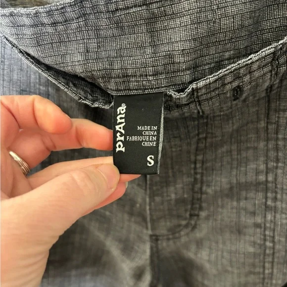 Prana grey loose lounge work from home pants small - Picture 2 of 3